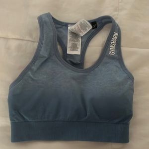 Gymshark ombré blue razorback sports bra